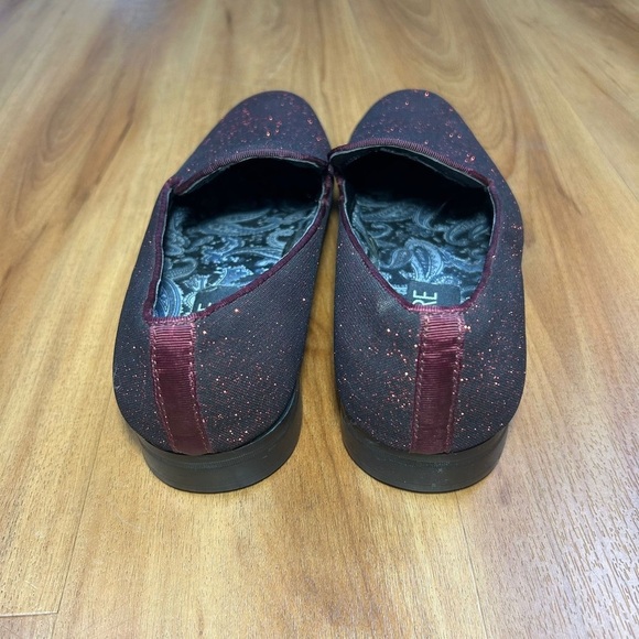 Couture 1901 Men’s Red Glitter Sparkle Slip-On Loafer Dress Shoes SZ9 Prom Party main image 10